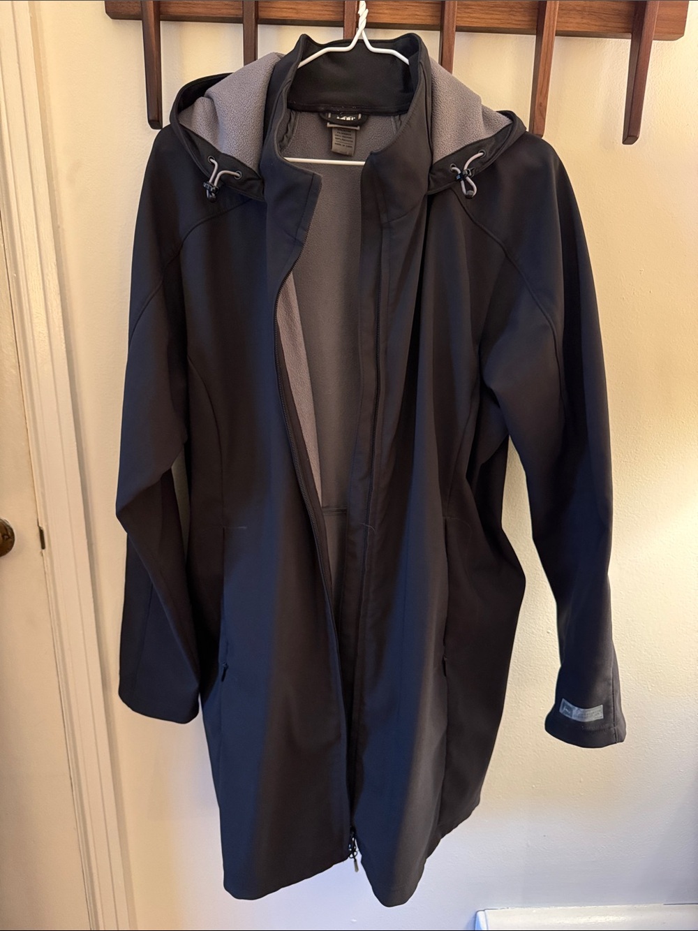 REI Women’s Black Hooded Lined Coat